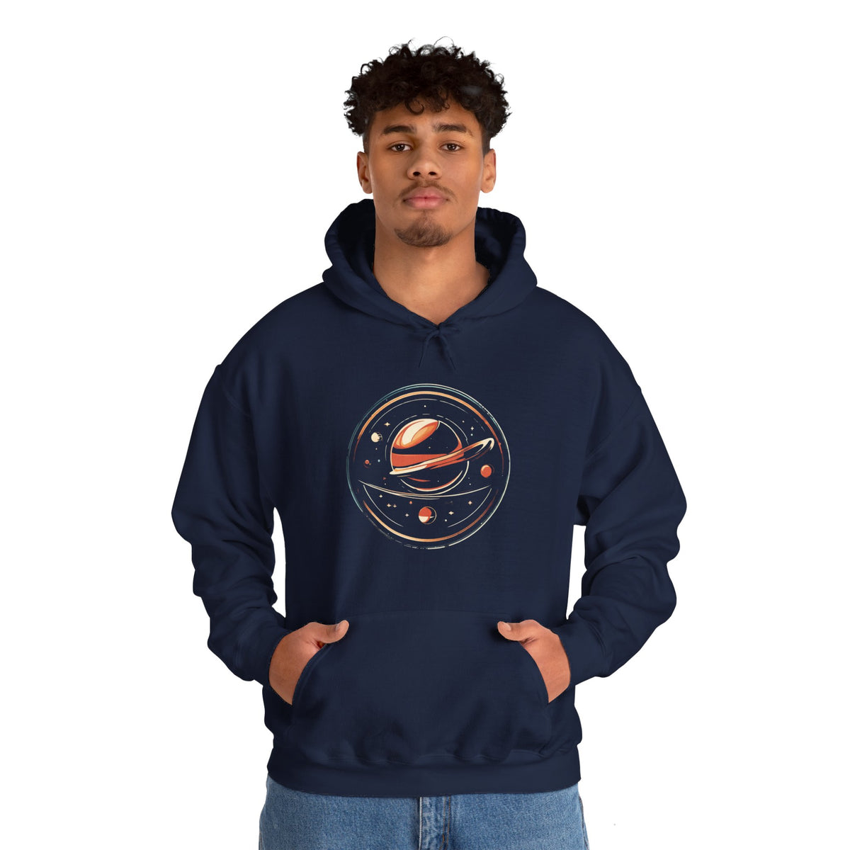 Space Art Hoodie - Spinning Around Sci-Fi Design