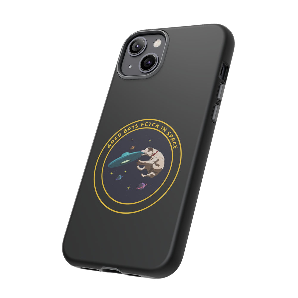 Good Boys Fetch in Space: Funny Dog Sci-Fi iPhone Cases