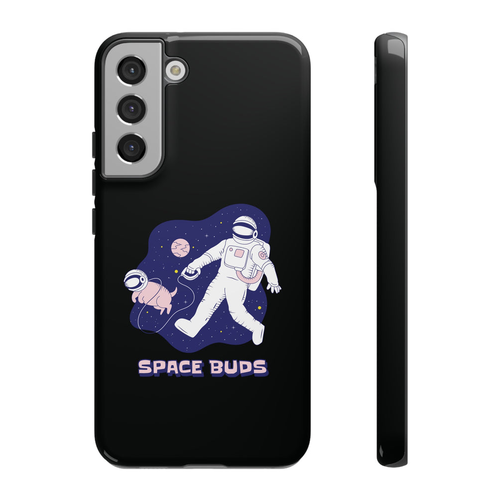 Space Buds Samsung Galaxy Cases Astronaut Dog SciFi Design