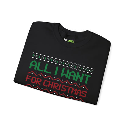 All I Want For Christmas Is Warp Speed Delivery Unisex Crewneck Sweatshirt-welovescifi.net