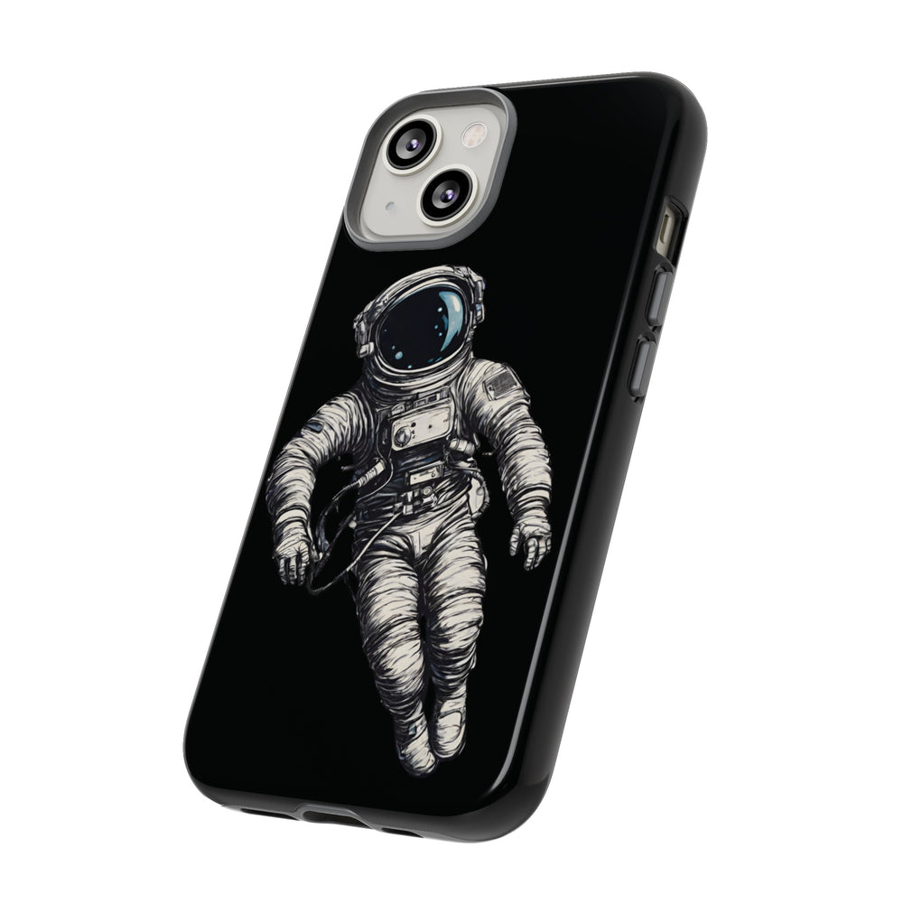 Floating Astronaut SpaceArt Sci-Fi Tough iPhone Mobile Cases