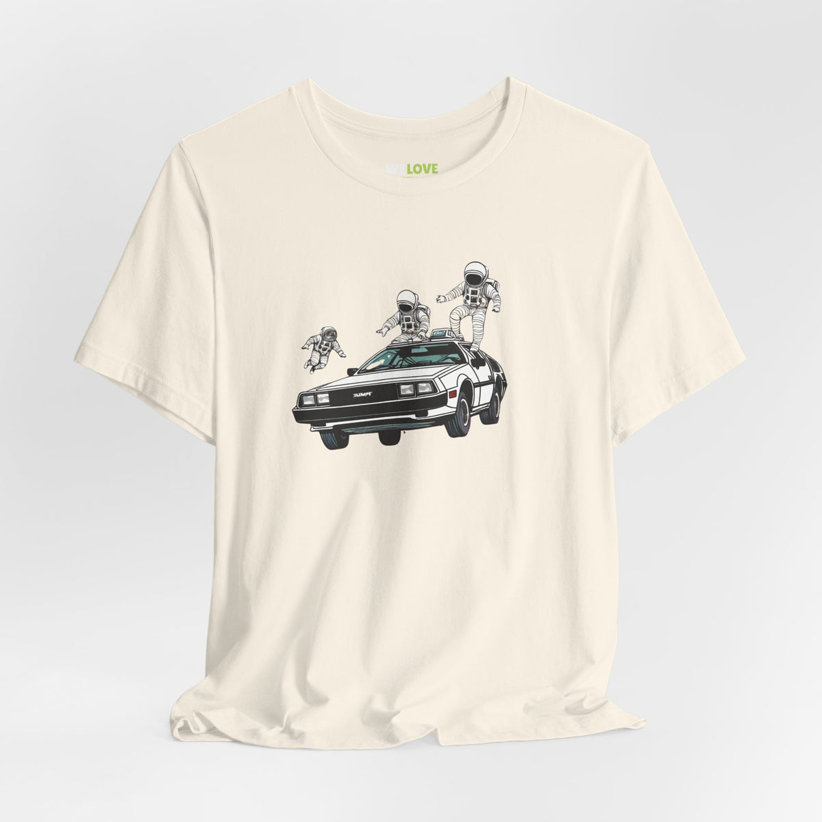 Party in a DeLorean Astronaut Sci-Fi TShirt Cool Sci-Fi Tee