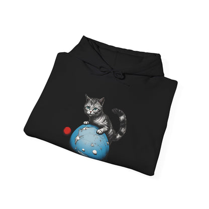 Space Player Cat 3 Sci-Fi Hoodie - Online Store