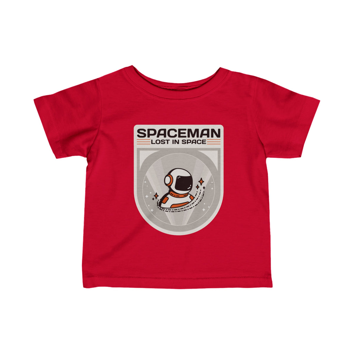 Spaceman Sign Infant Tee | Astronaut Infant Fine Jersey Tee