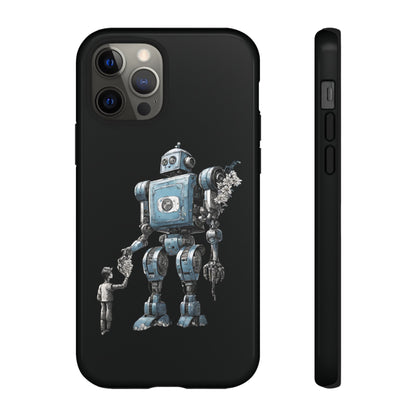 Flowers Robot SpaceArt Sci-Fi Tough iPhone Mobile Cases