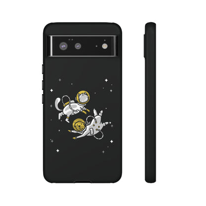 Astronaut Google Pixel Case | Funny Dog and Cat Sci-Fi 