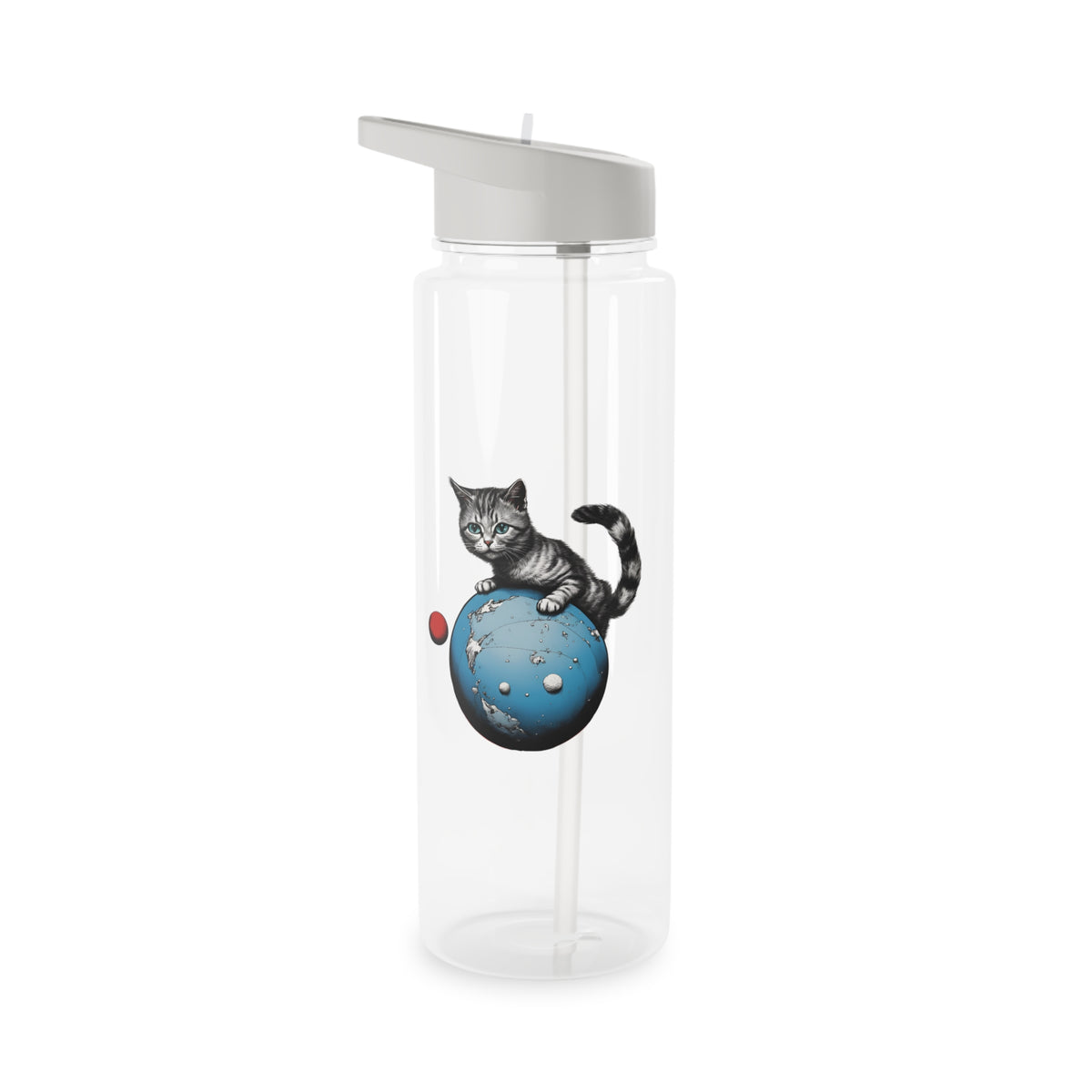 Space Player Cat 3 Tritan Water Bottle - Sci-Fi Products