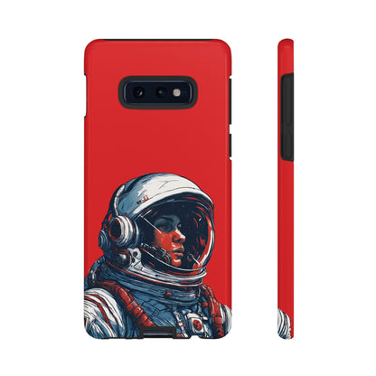 Astronaut In Red SpaceArt Tough Samsung Galaxy Mobile Cases