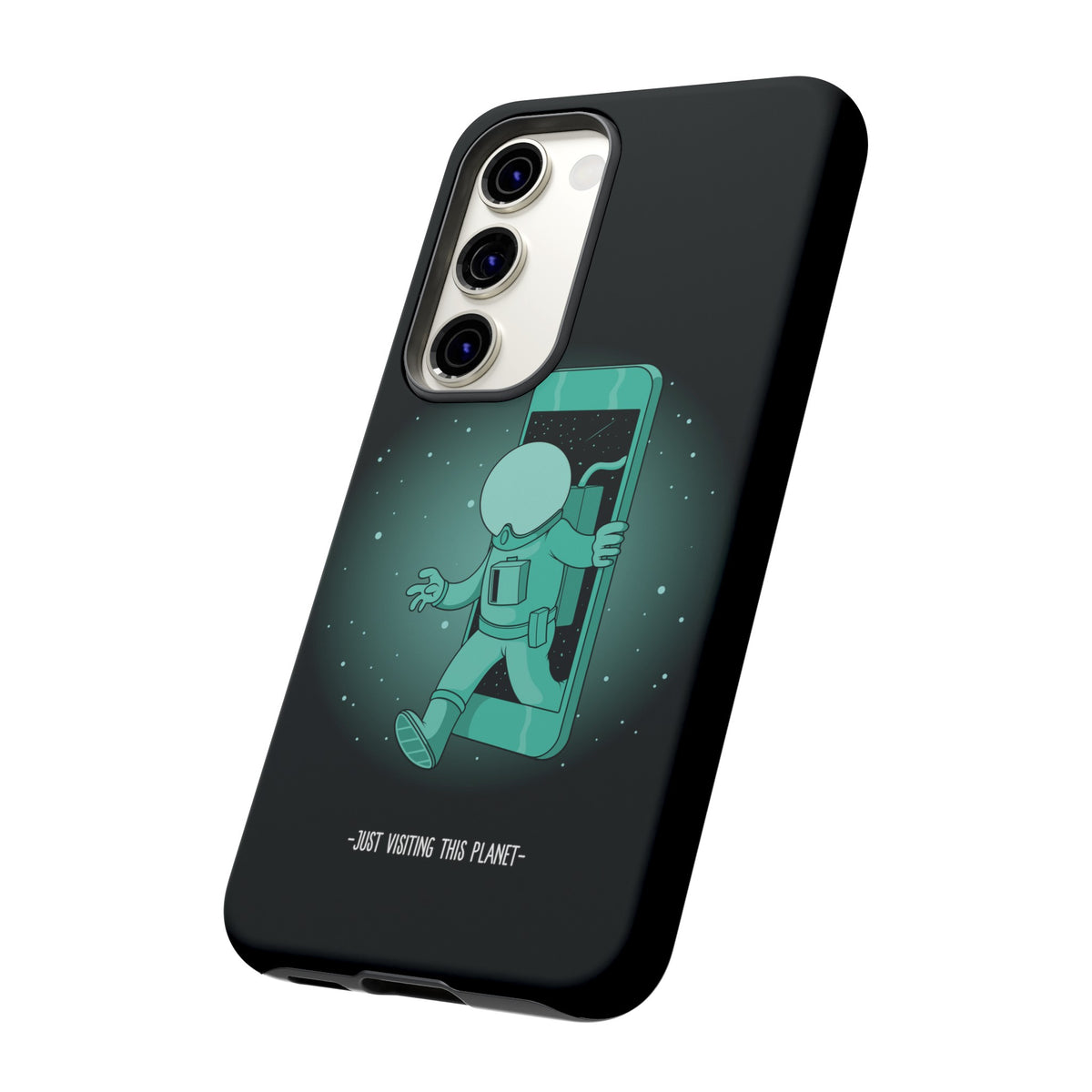 Funny Astronaut Mobile Cases - Just Visiting This Planet