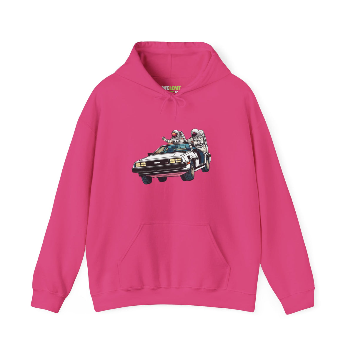 Delorean Party Astronaut Sci-Fi Hoodie-welovescifi.net