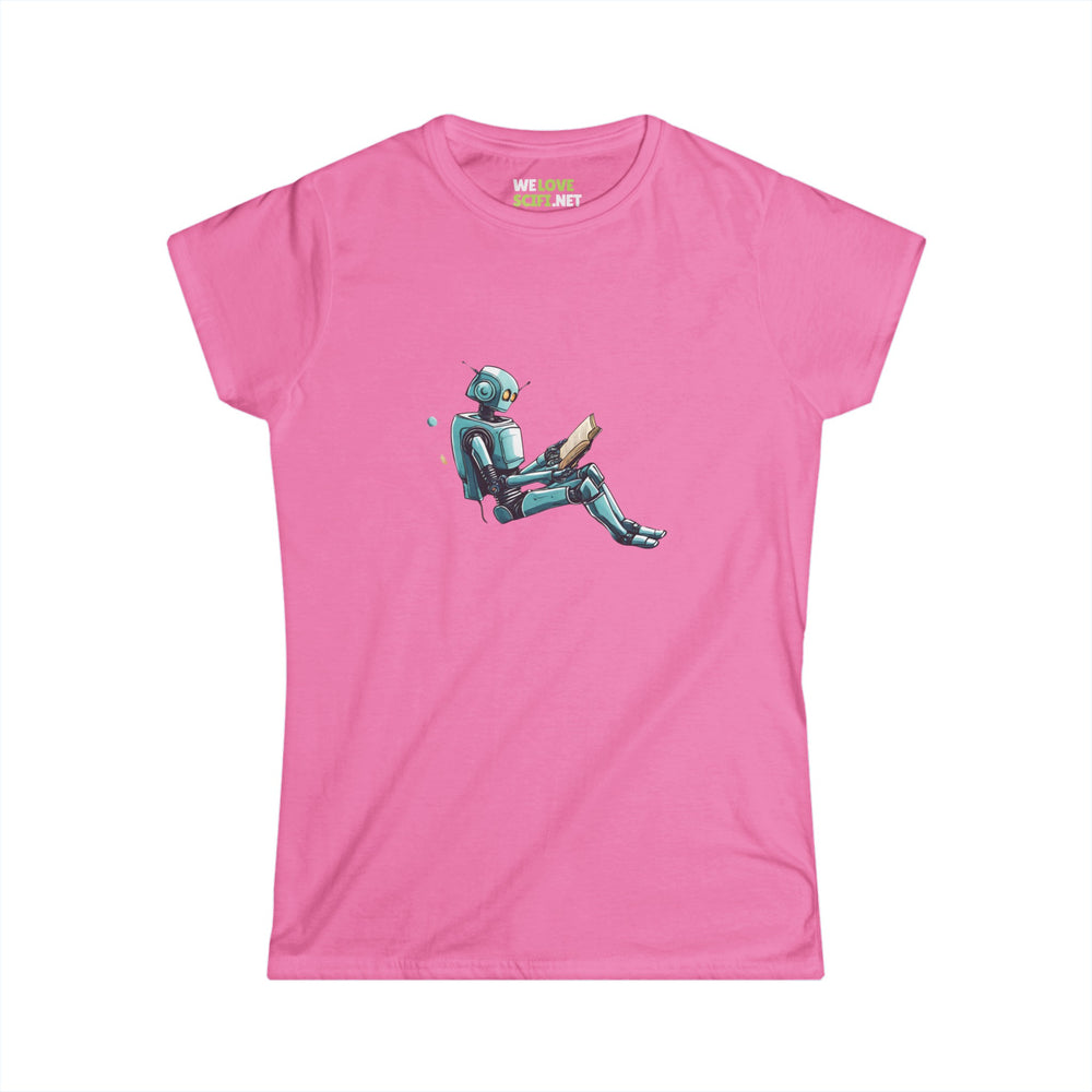 Space Art Sci-Fi Woman's Tee Read Like a Robot WeLoveSciFi