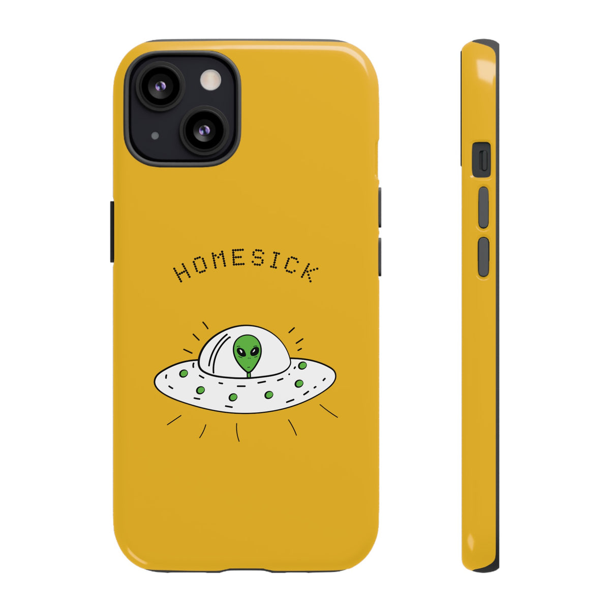 Funny UFO iPhone Cases Homesick Sci-Fi Tough Mobile Covers