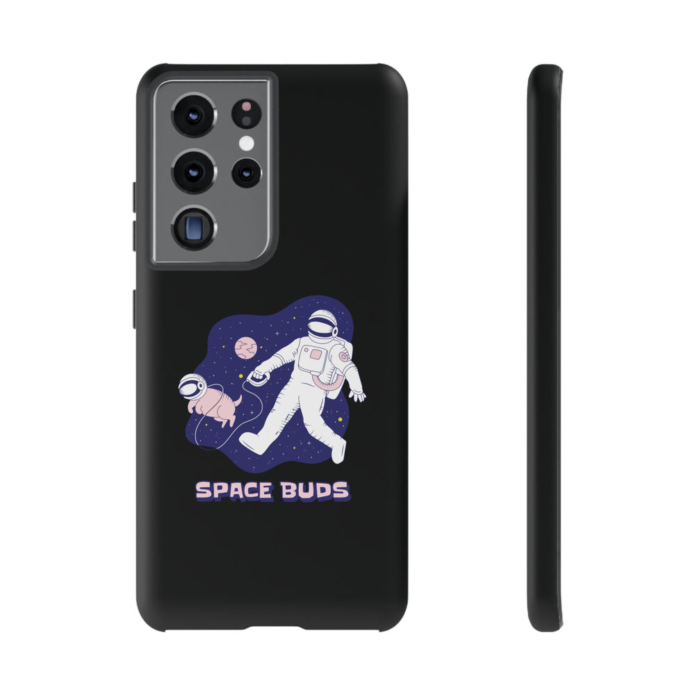 Space Buds Samsung Galaxy Cases Astronaut Dog SciFi Design