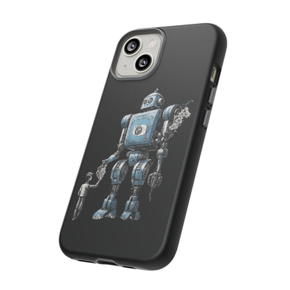 Flowers Robot SpaceArt Sci-Fi Tough iPhone Mobile Cases