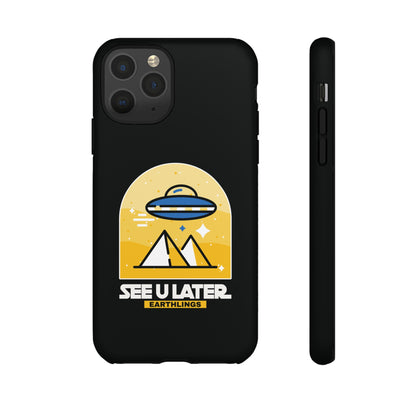 Funny UFO iPhone Cases - See You Later Earthlings