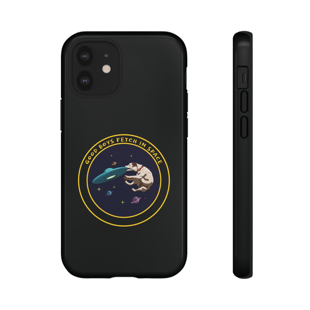 Good Boys Fetch in Space: Funny Dog Sci-Fi iPhone Cases