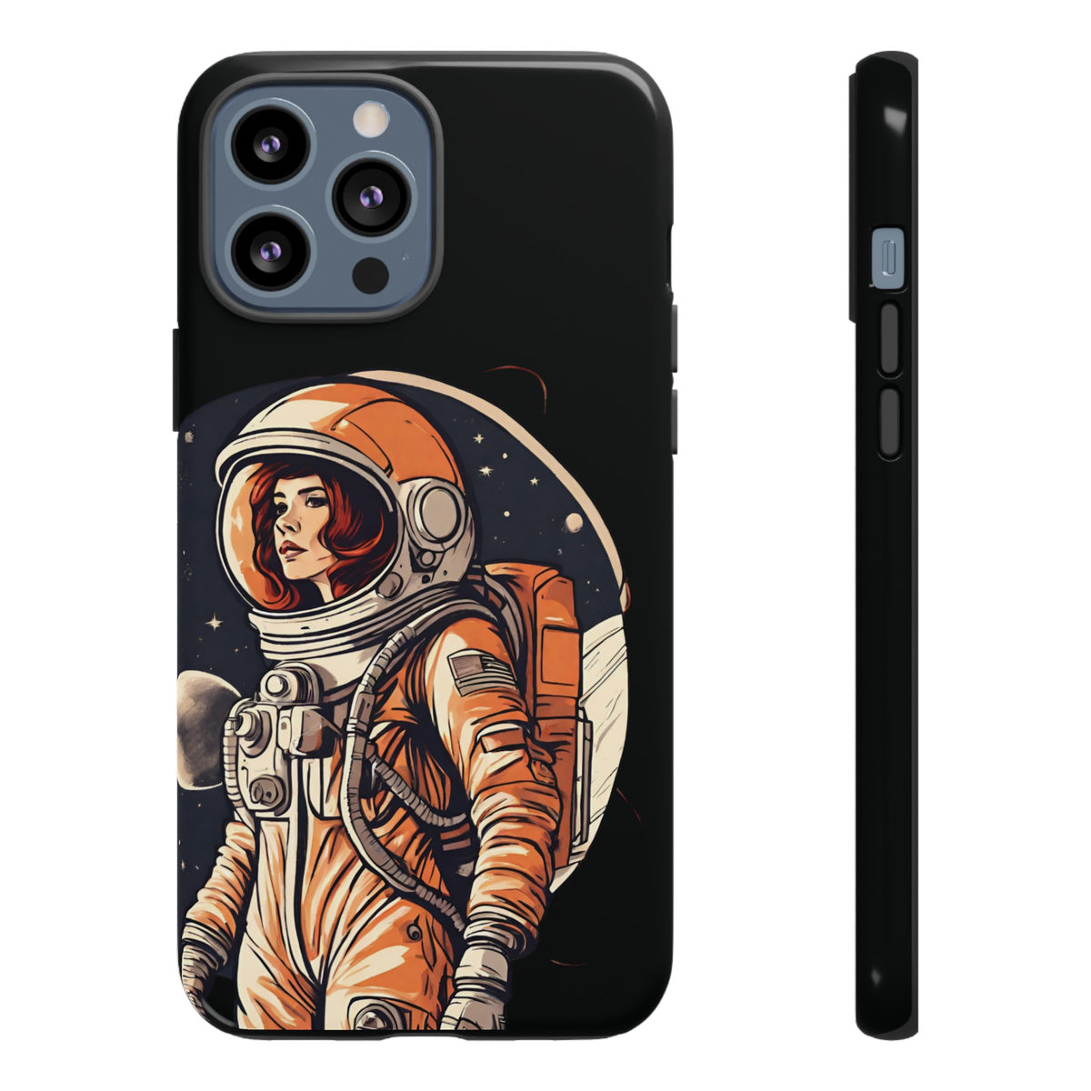 Spacegirl Astronaut Tough iPhone Mobile Cases WeLoveSciFi