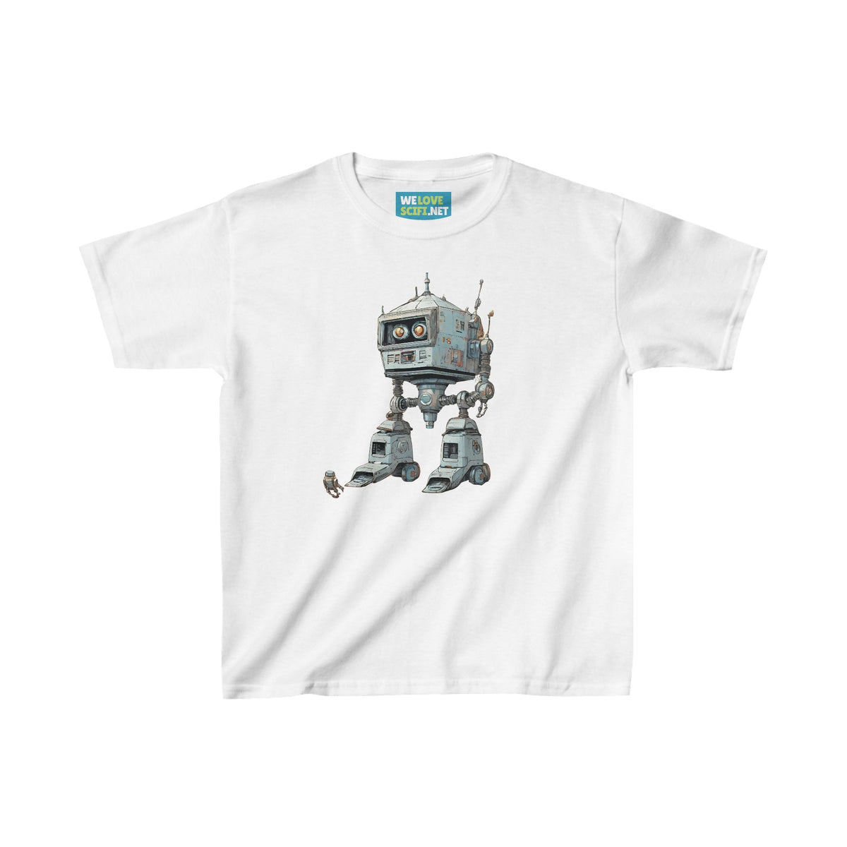 Get Out Of My Way Little Robot SpaceArt Kids Heavy Cotton