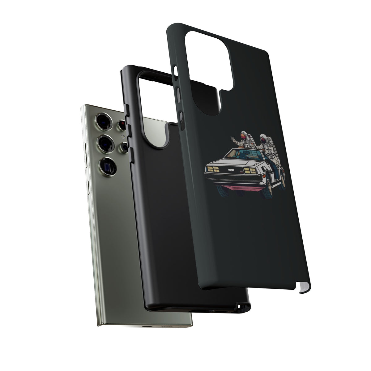 Delorean Party Astronauts Tough Samsung Galaxy Mobile Cases