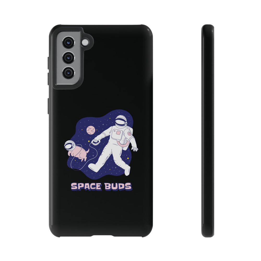 Space Buds Samsung Galaxy Cases Astronaut Dog SciFi Design