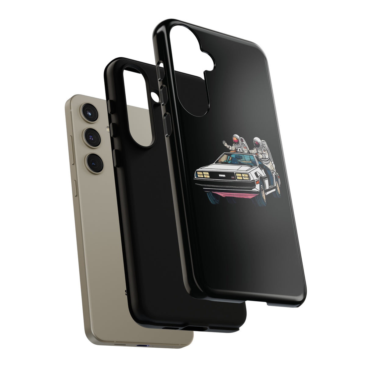 Delorean Party Astronauts Tough Samsung Galaxy Mobile Cases