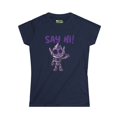 Funny Alien Woman's Tee - Say Hi with Humor | We Love Sci-Fi