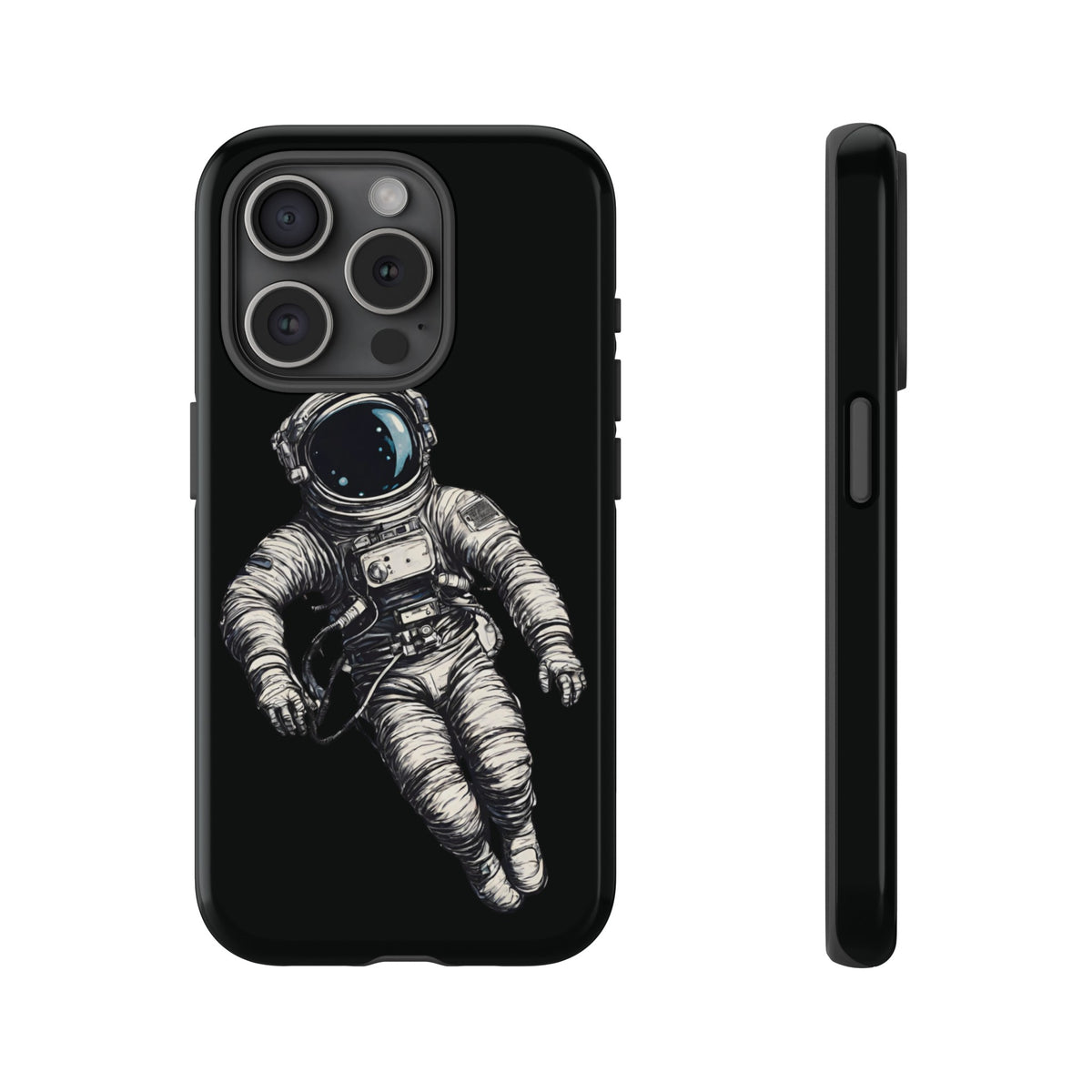 Floating Astronaut SpaceArt Sci-Fi Tough iPhone Mobile Cases