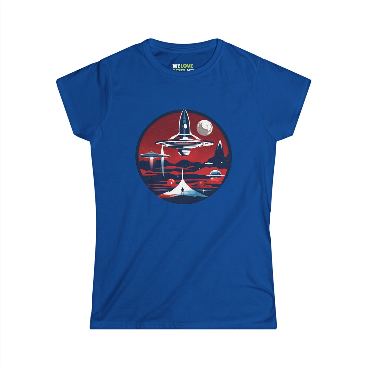 Let's Escape SpaceArt Sci-Fi Woman's Tee | Sci-Fi Woman Tee