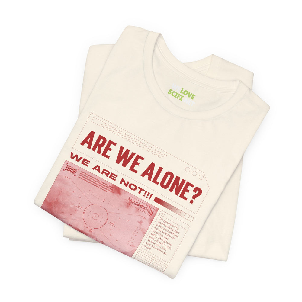 Are We Alone? UFO Sci-Fi T-Shirt-welovescifi.net