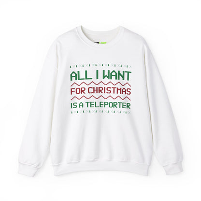 All I Want For Christmas Is A Teleporter Unisex Crewneck Sweatshirt-welovescifi.net