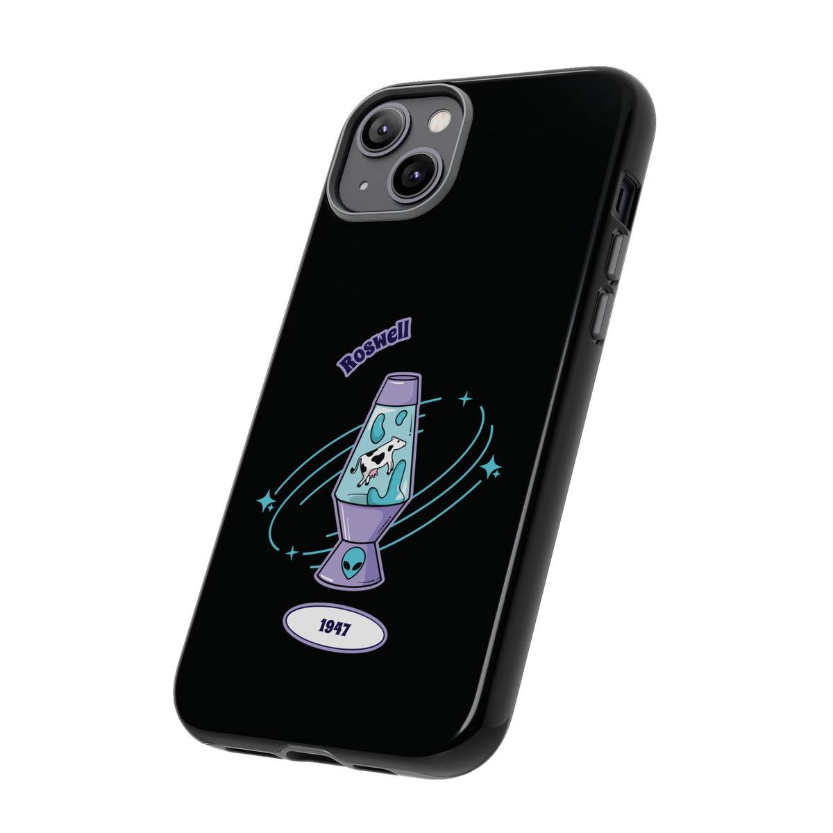 Roswell Cow iPhone Case - Funny Sci-Fi Tough Mobile Cover