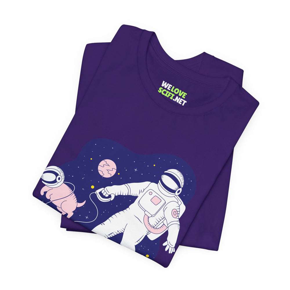 Space Buds Astronaut Dog T-Shirt - Sci-Fi Apparel