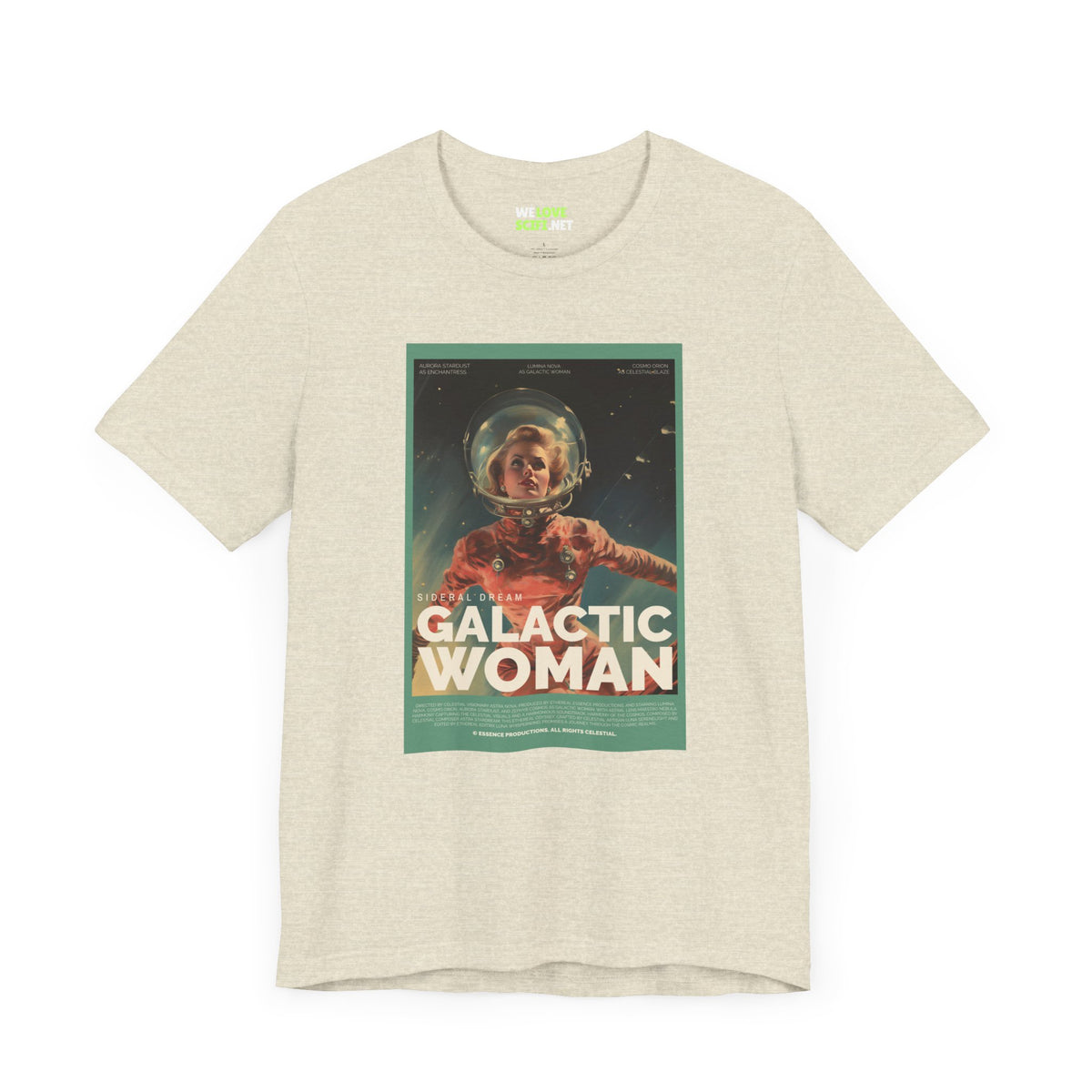 Galactic Woman Retro Sci-Fi T-Shirt-welovescifi.net