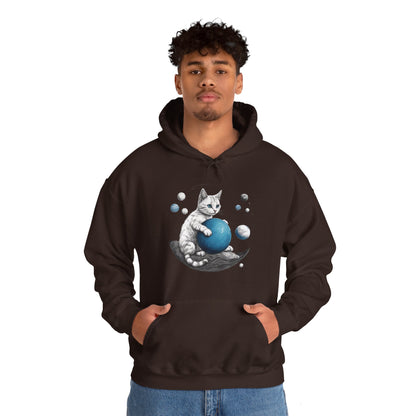 Space Player Cat 2 Sci-Fi Hoodie - Sci-Fi Hoodie