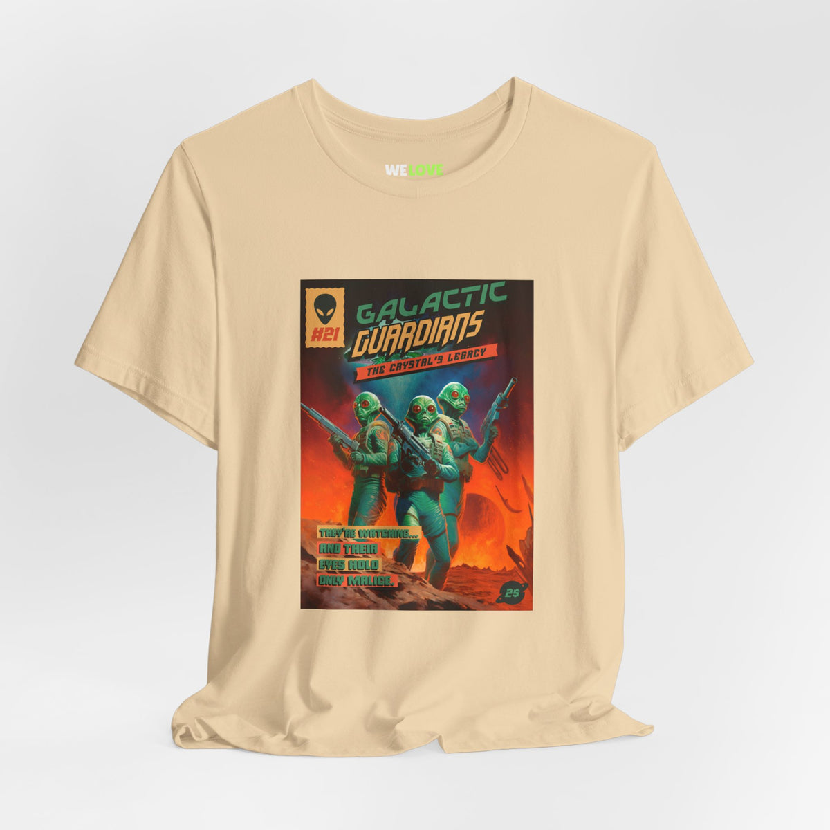 Galactic Guardians Retro Sci-Fi T-Shirt-welovescifi.net