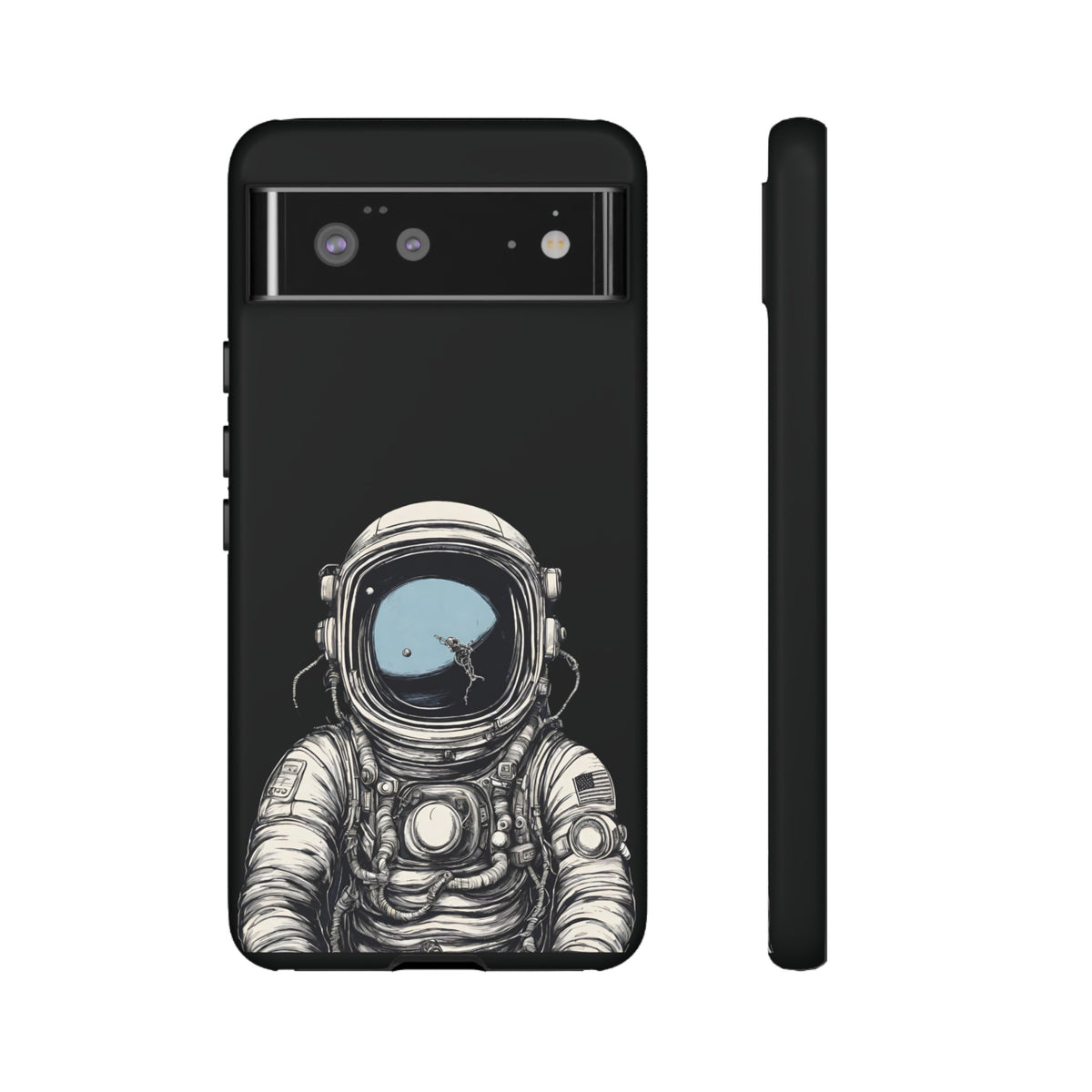 Hello Human Space Art Phone Case Tough Google Pixel Cover