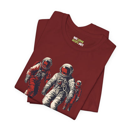 Astronauts In Red Sci-Fi T-Shirt-welovescifi.net