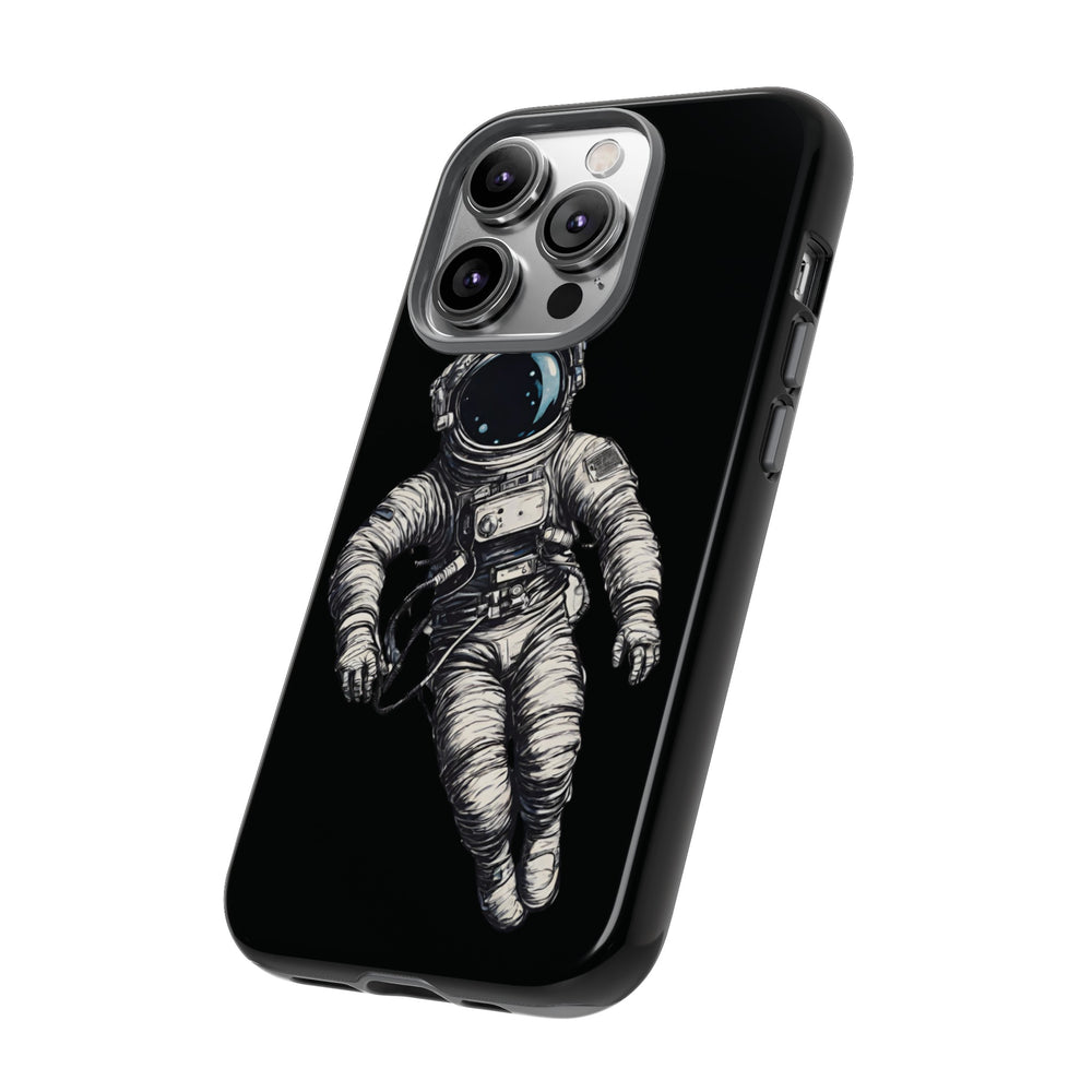 Floating Astronaut SpaceArt Sci-Fi Tough iPhone Mobile Cases