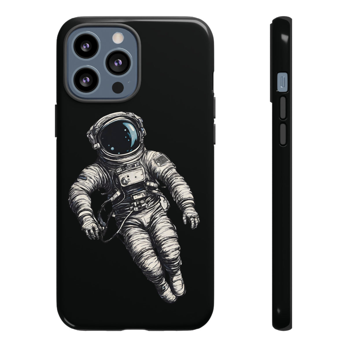 Floating Astronaut SpaceArt Sci-Fi Tough iPhone Mobile Cases