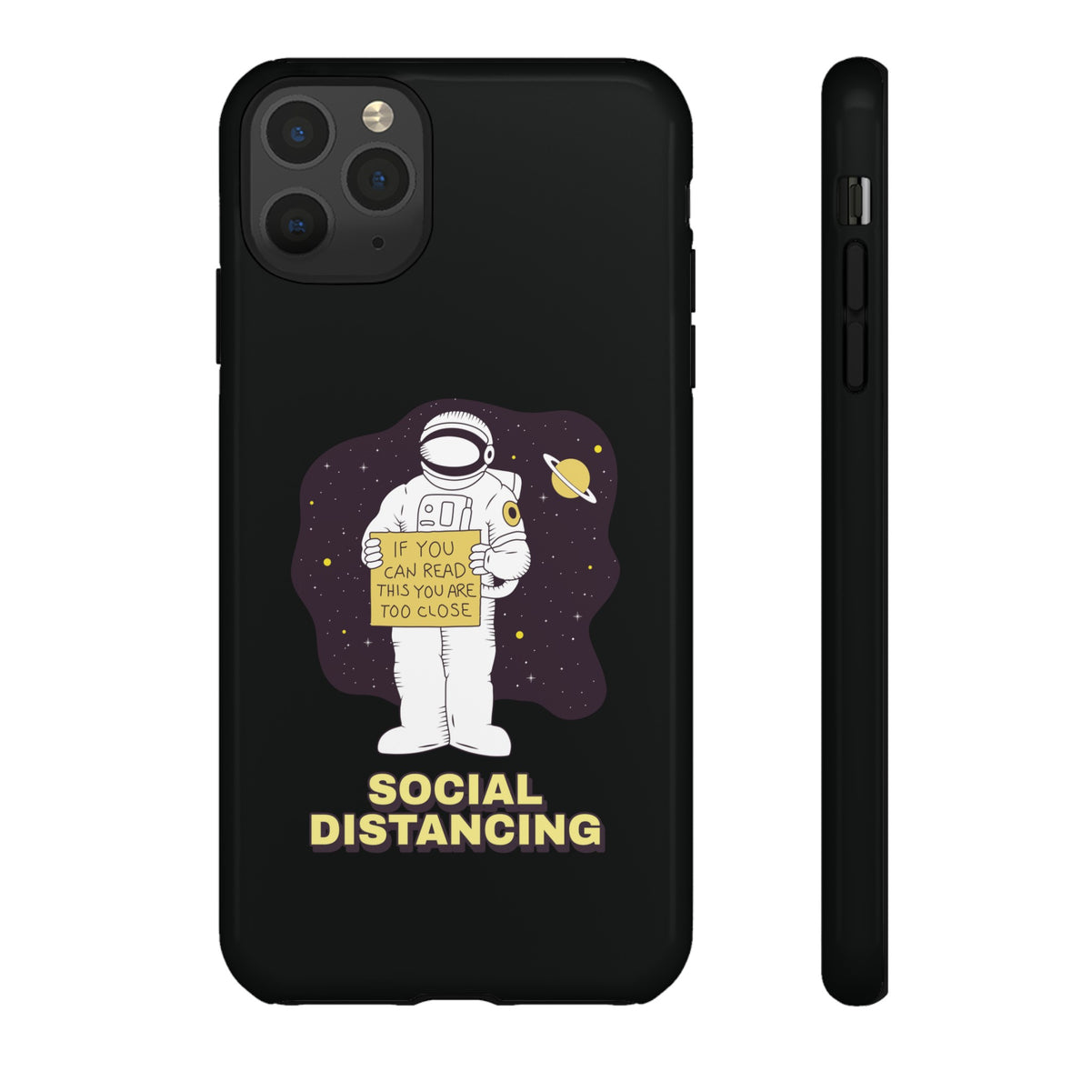 Social Distancing Astronaut iPhone Cases