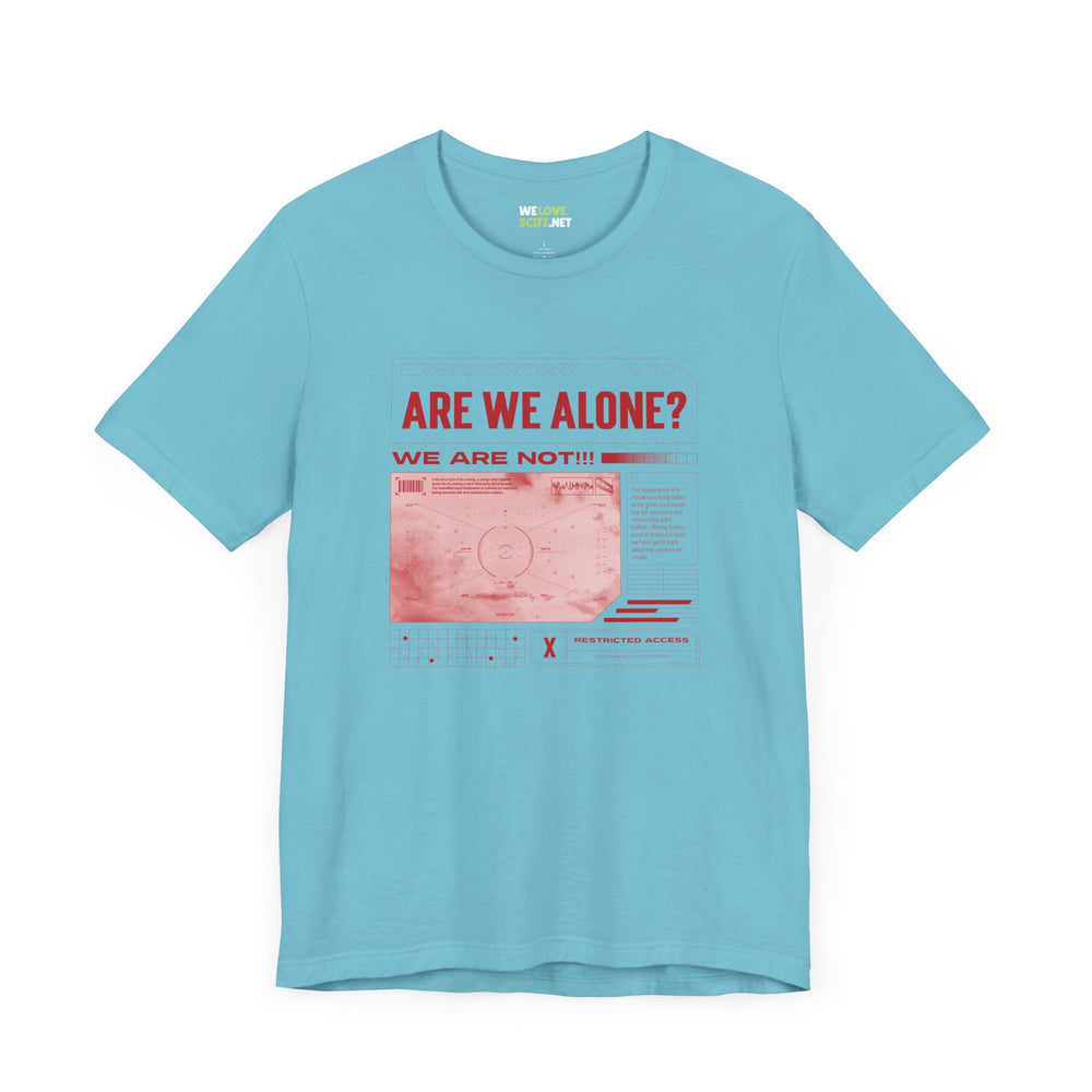 Are We Alone? UFO Sci-Fi T-Shirt-welovescifi.net