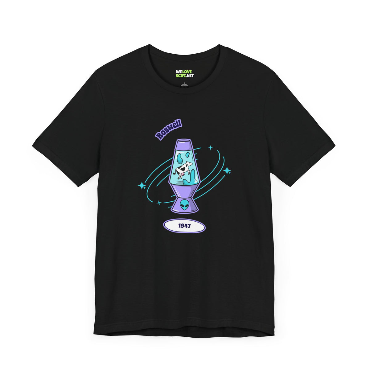 Roswell Cow UFO T-Shirt - Sci-Fi Alien Abduction Tee