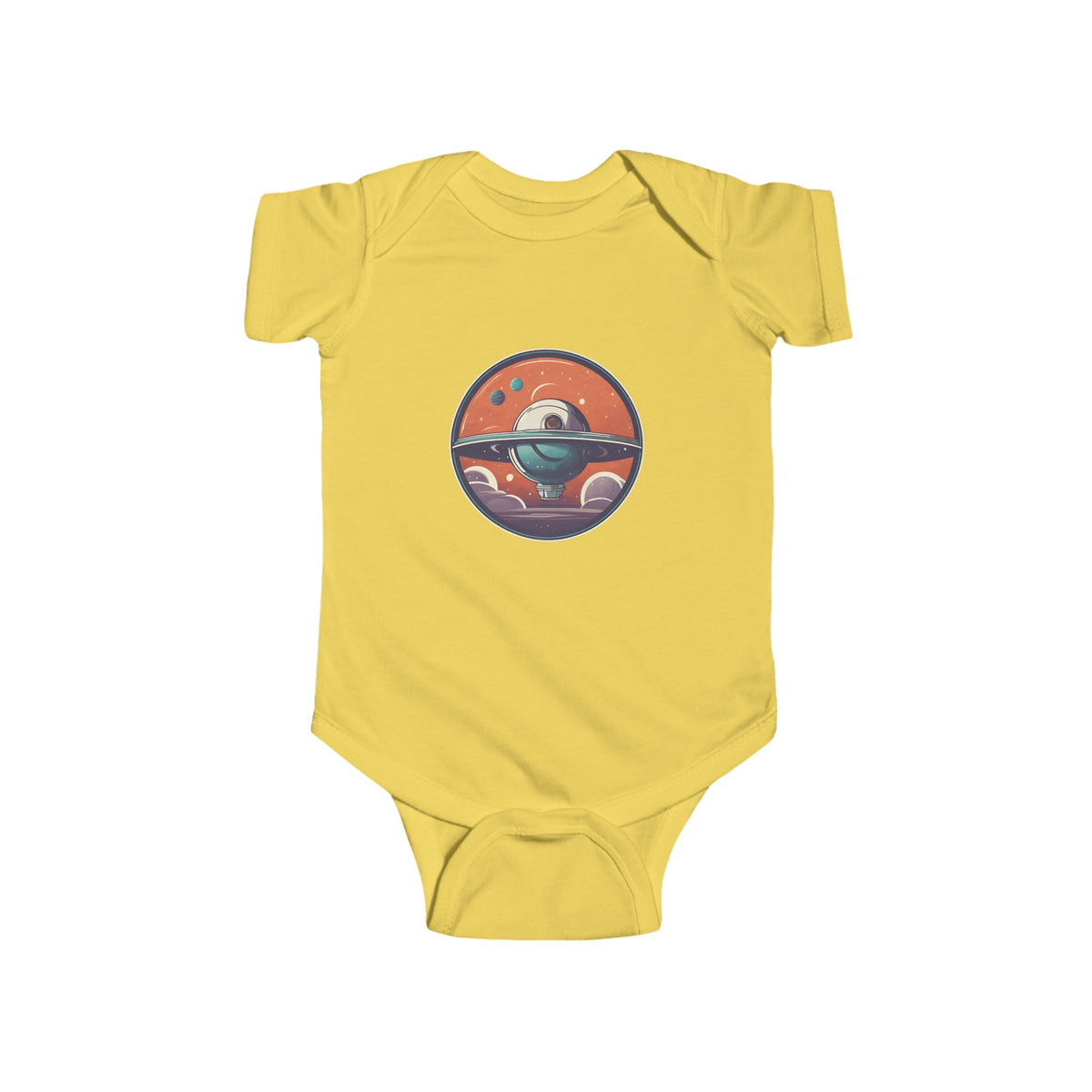 Spaceship Baby Bodysuit Cute and Comfortable Baby Clothing