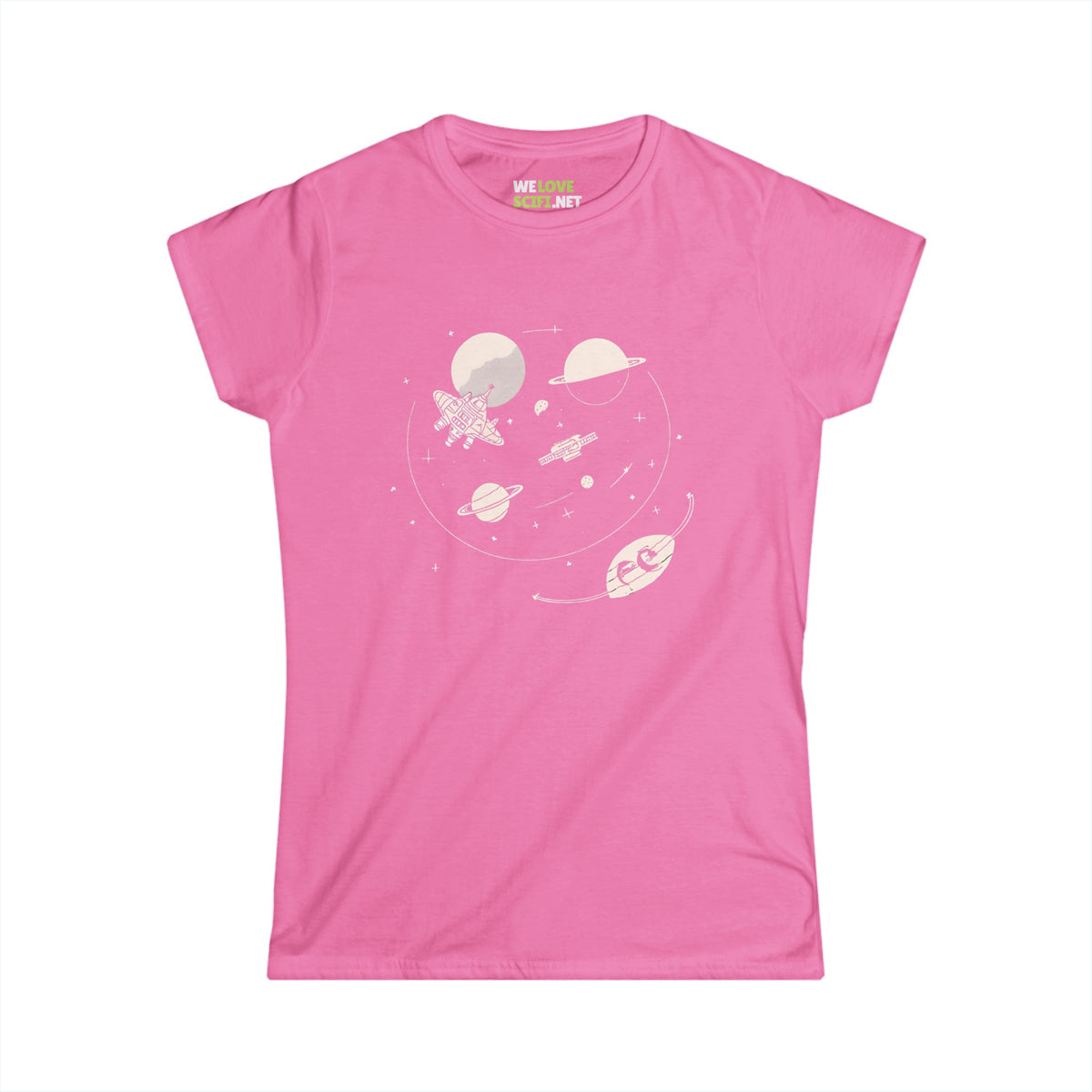 Space Station Tee - Women's Sci-Fi Art Shirt | WeLoveSciFi