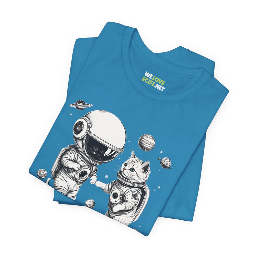 Space Kitties Sci-Fi T-Shirt | Astronaut Cats Tee