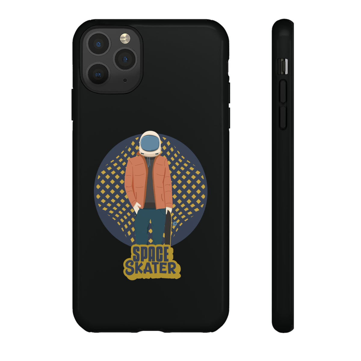 Space Skater Astronaut Sci-Fi Tough iPhone Mobile Cases