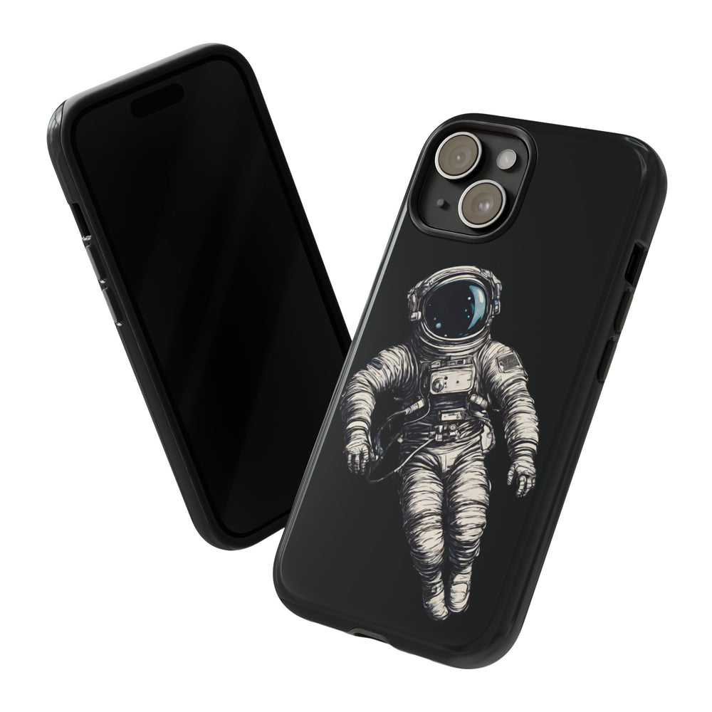 Floating Astronaut SpaceArt Sci-Fi Tough iPhone Mobile Cases