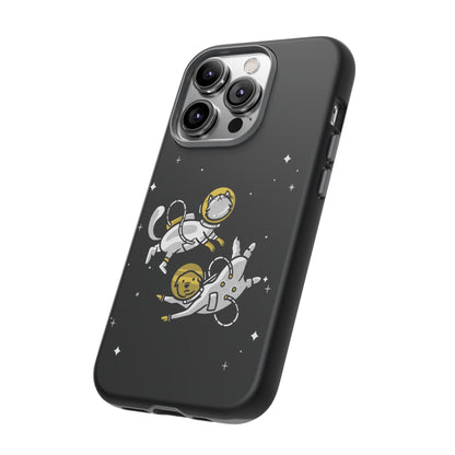 Funny Astronaut Mobile Case for iPhone - Dog & Cat Sci-Fi 