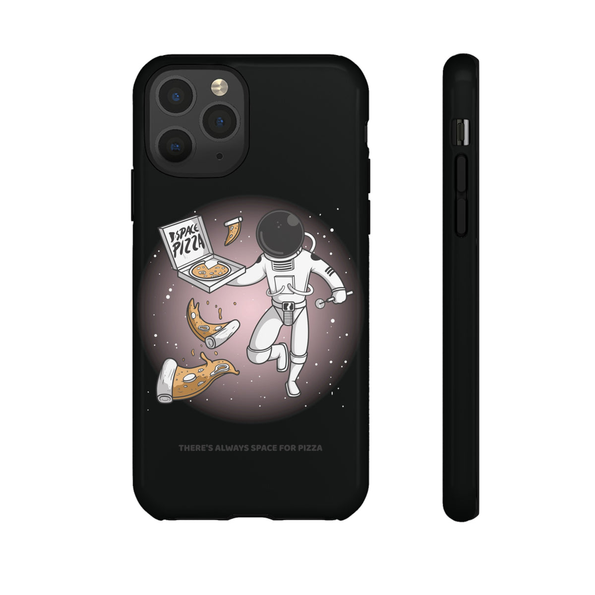 Space Pizza Case | Funny Astronaut Sci-Fi iPhone Cover