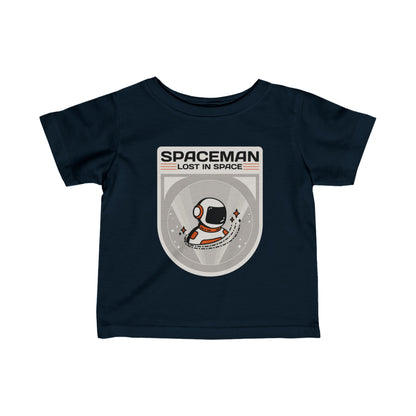 Spaceman Sign Infant Tee | Astronaut Infant Fine Jersey Tee